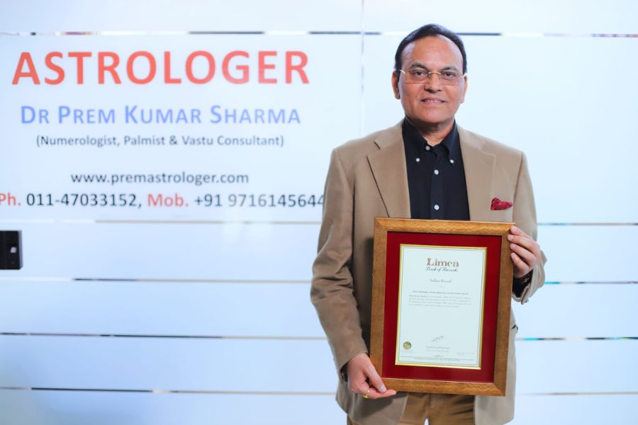 Renowned Astrologer, Dr. Prem Kumar Sharma makes it to the Limca Book of Records