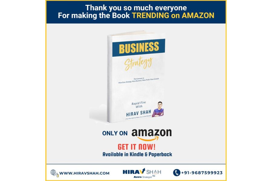 “Business Strategy: Rapid Fire With Hirav Shah” New Book, Trending On Amazon Within The First 3 Days Of Its Release