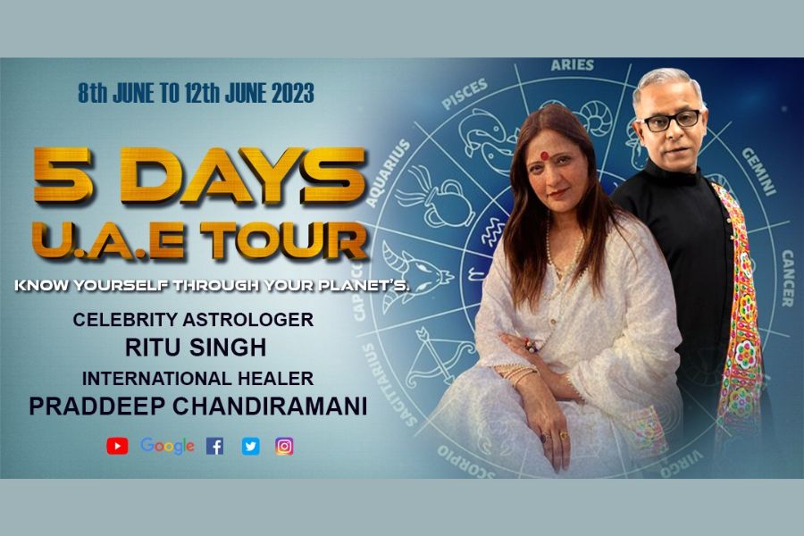 Astrologer Ritu Singh & Healer Pradeep Chandiramani to Provide Guidance at Dubai’s tour   