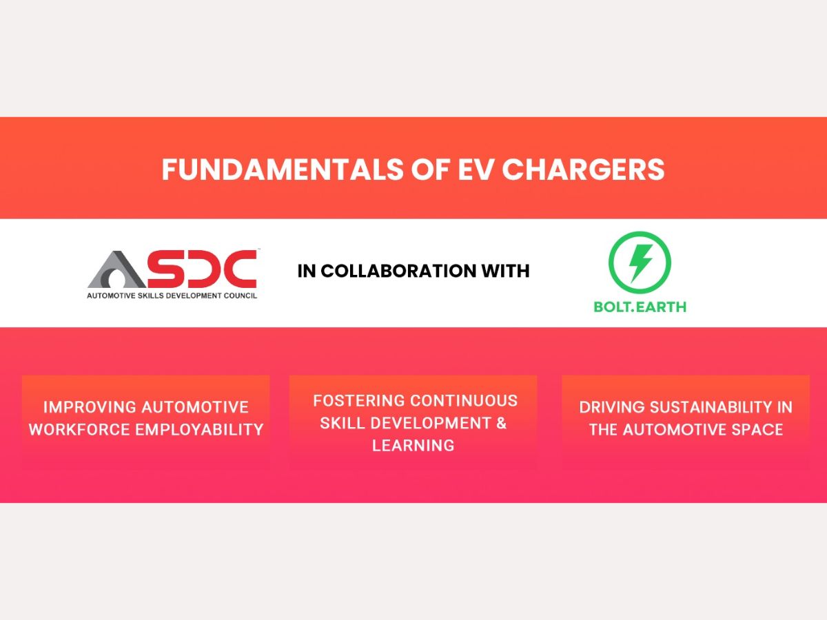 Bolt.Earth and ASDC Collaborated to Equip India’s Automotive Workforce with EV Infrastructure Knowledge