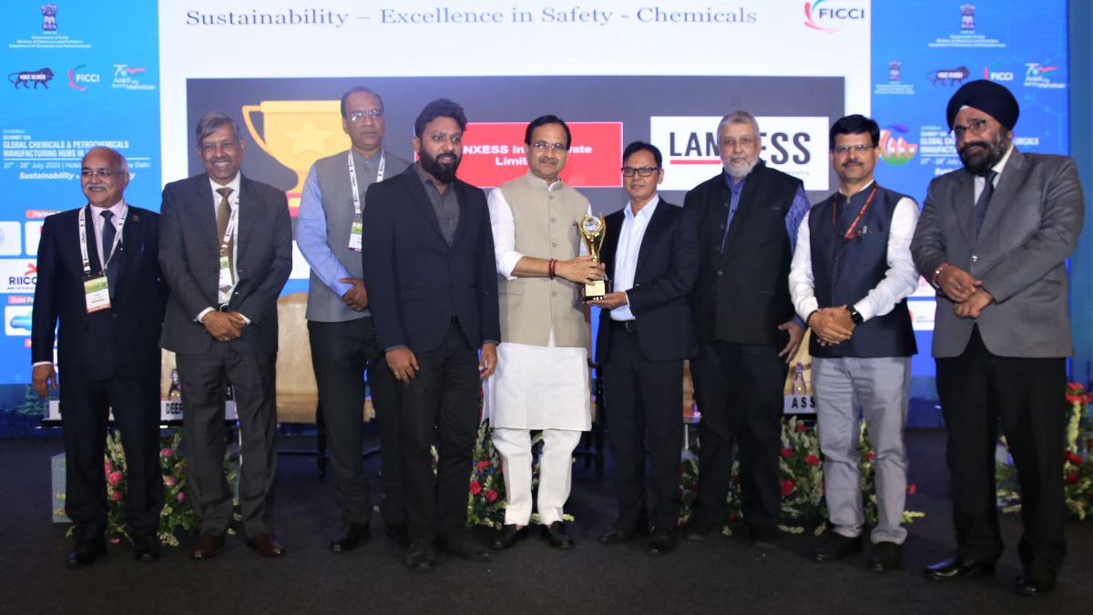 LANXESS India wins the FICCI Chemicals & Petrochemicals Award 2023 for Sustainability- Excellence in Safety