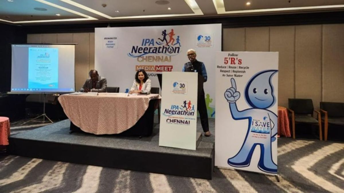 IPA Neerathon, a Run for Water and Water Awareness Festival for spreading  Water Conservation Awareness to be held in Chennai on Sep 3, 2023