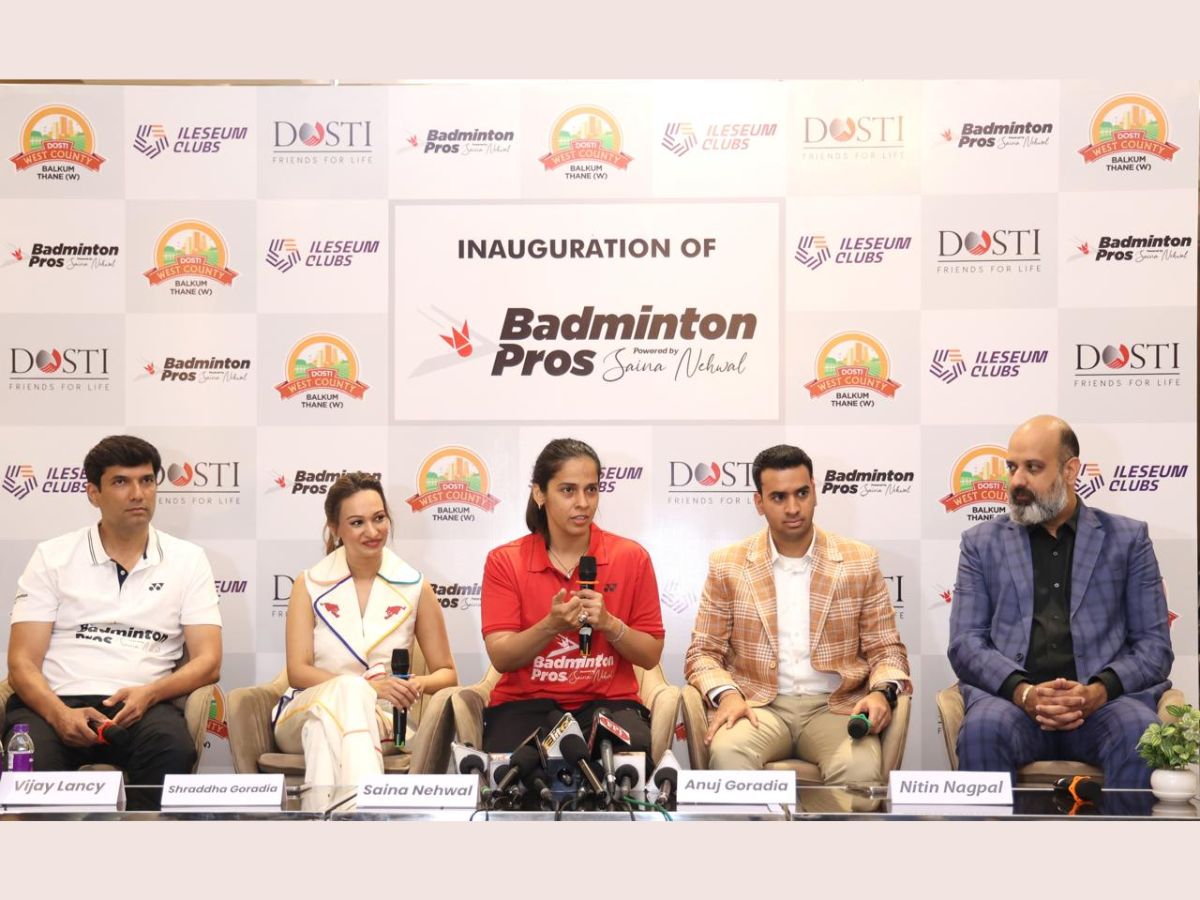 Saina Nehwal Inaugurates Badminton Pros Academy at Dosti West County – Balkum, Thane (W)