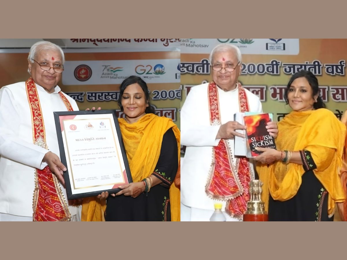 Author Dr Vaidehi Taman Receives Bharat Vibhuti Samman from Kerala Governor Arif Mohammad Khan