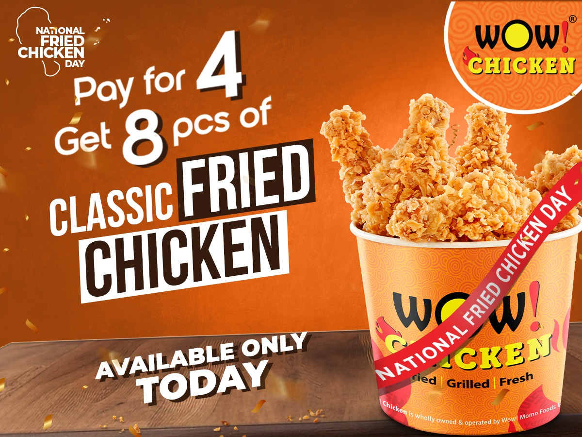 Wow! Chicken by Wow! Momo Celebrates Wow! Fried Chicken Day with an